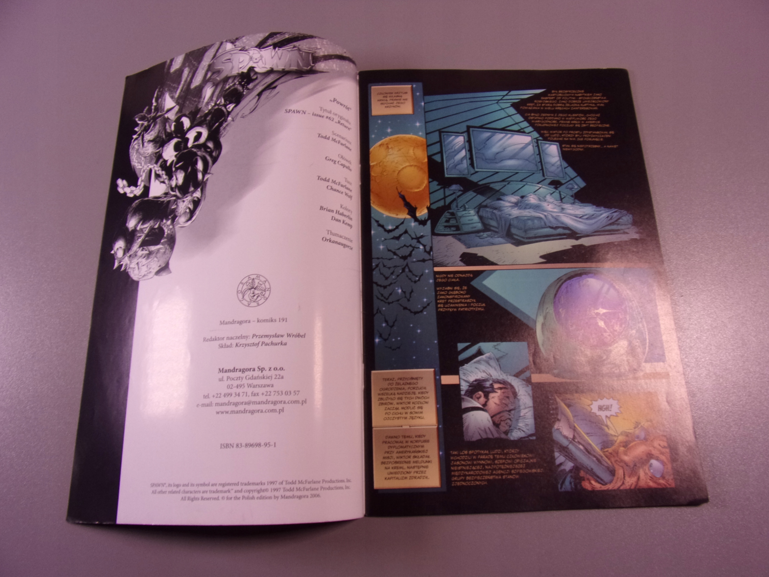 SPAWN #38 2006 r. MANDRAGORA