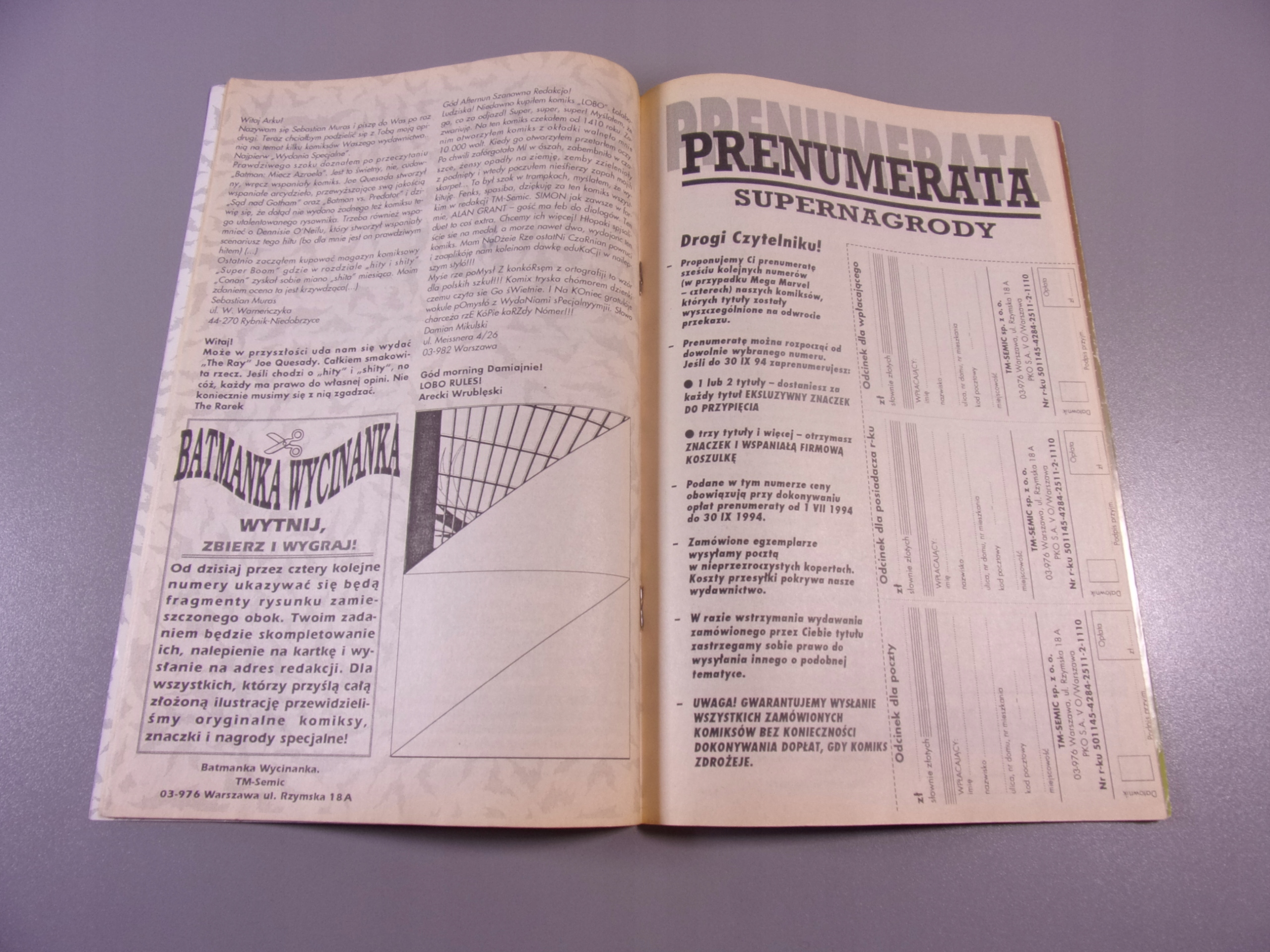 BATMAN 7/94 TM-Semic