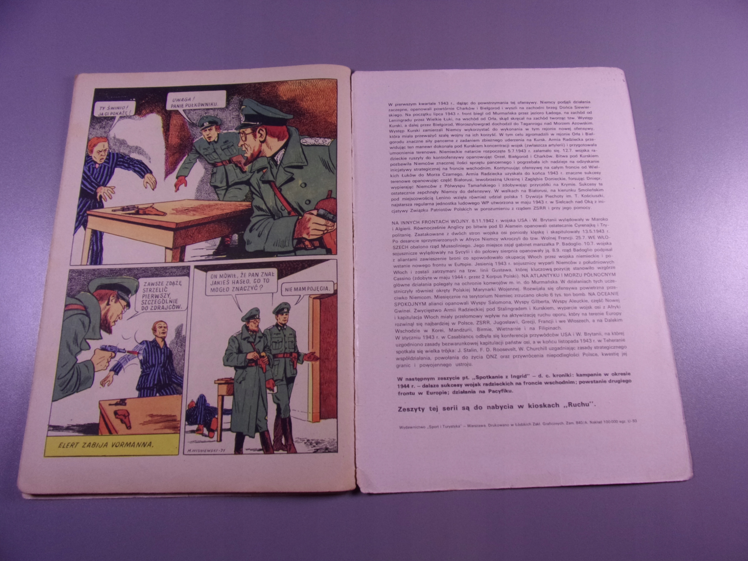 KAPITAN KLOSS 6. HASŁO wyd. I 1971 r.