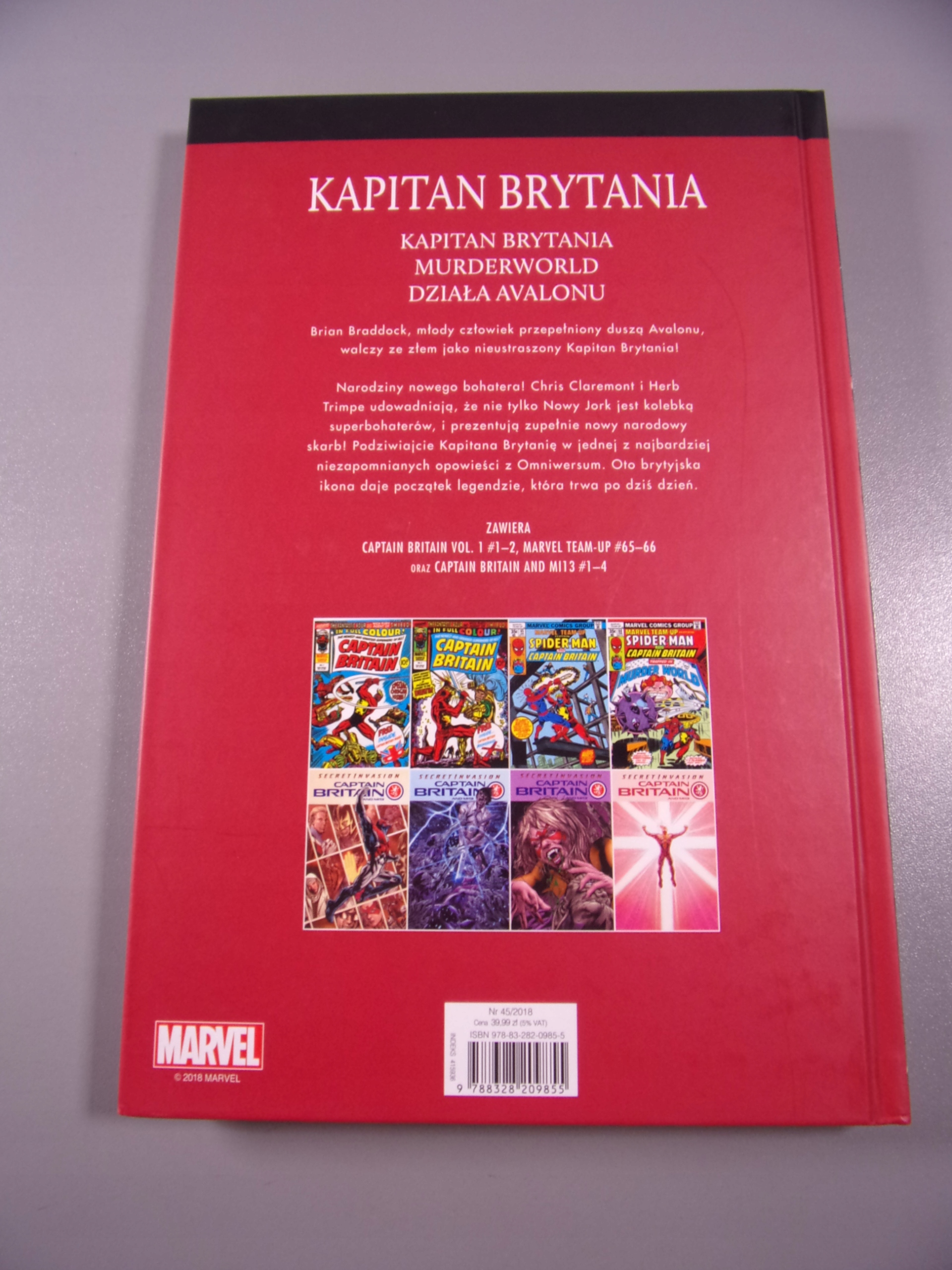 SUPERBOHATEROWIE MARVELA 45. KAPITAN BRYTANIA