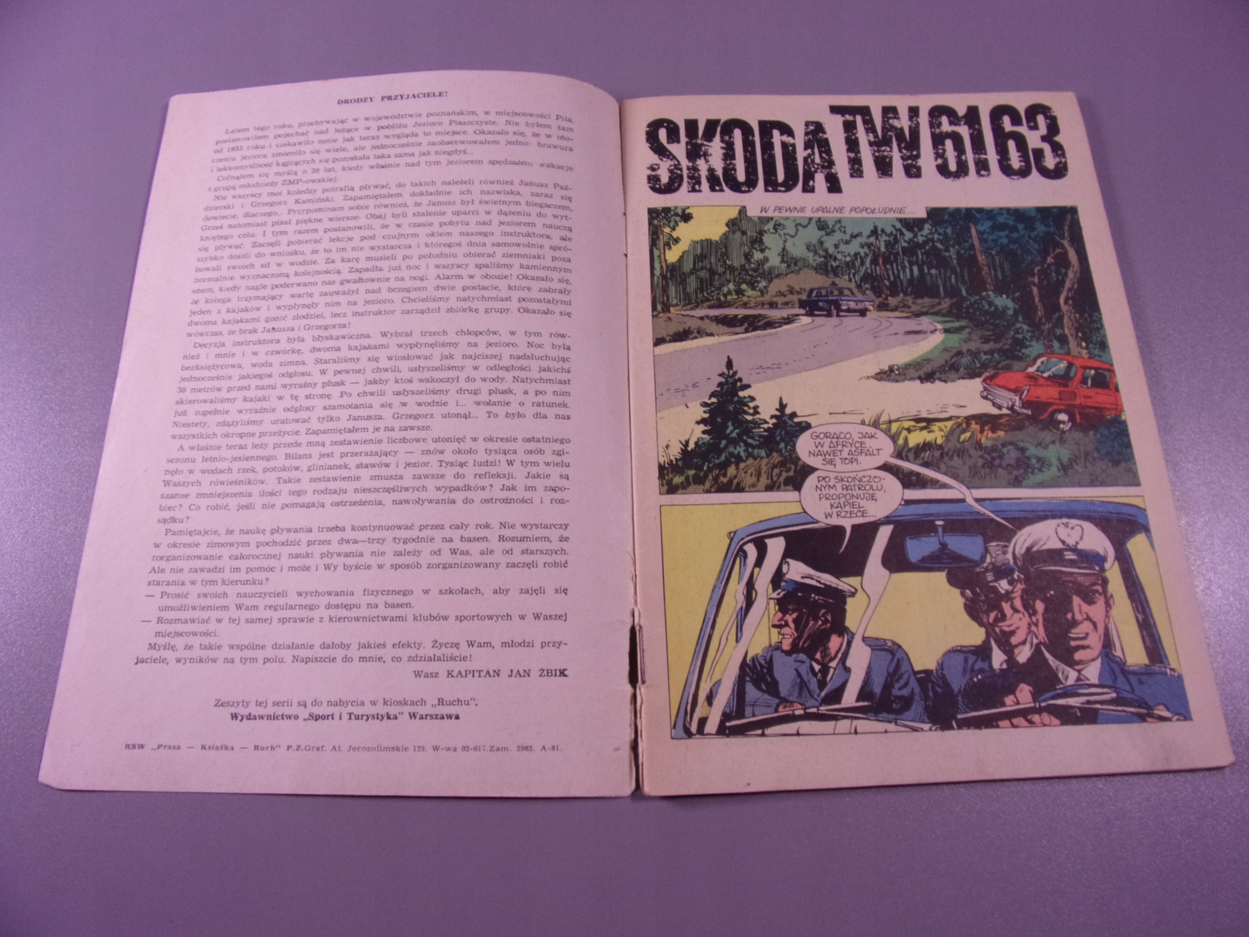 KAPITAN ŻBIK SKODA TW 6163 1973 r. wydanie I