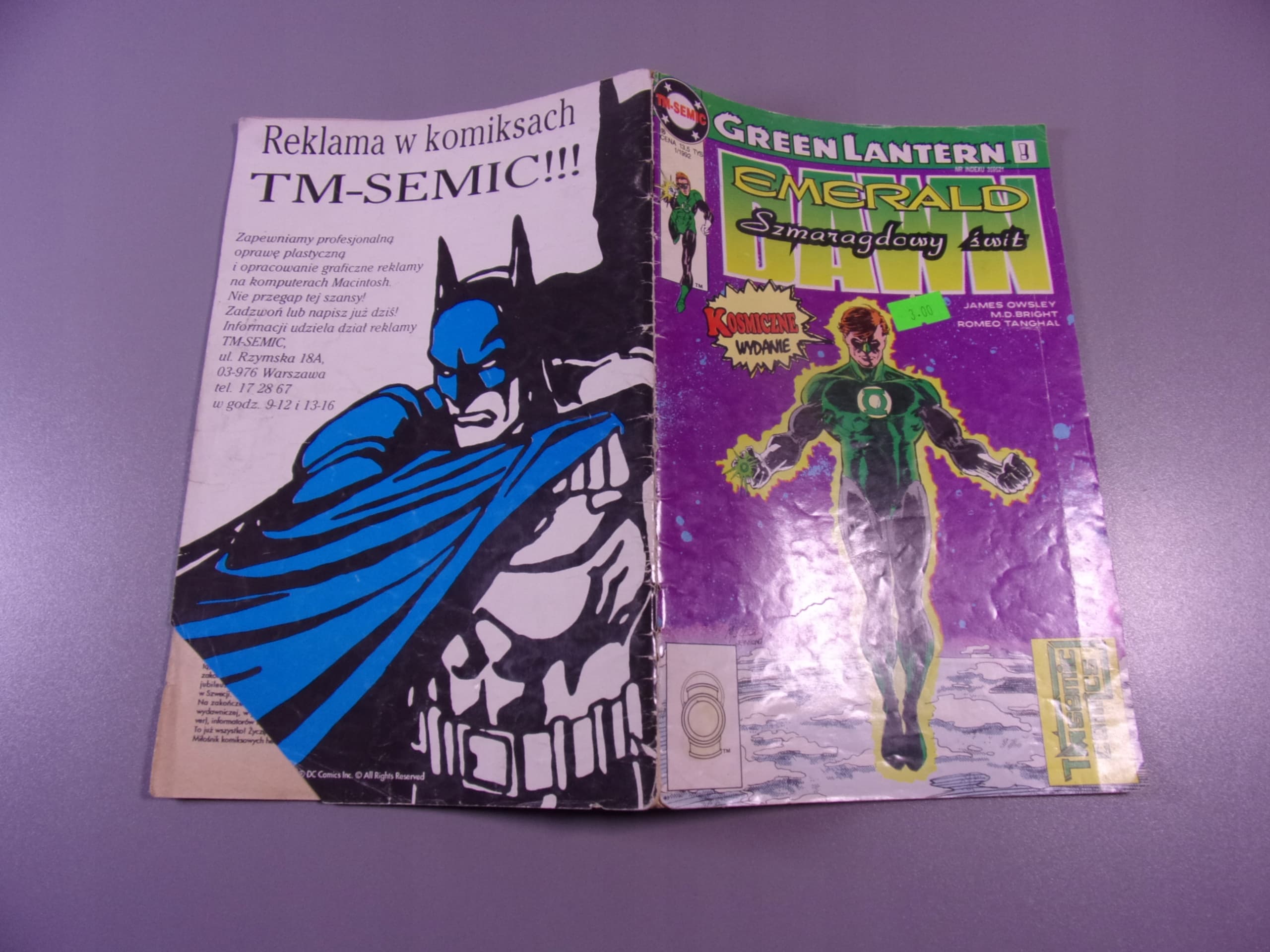 GREEN LANTERN 1/1992 TM-Semic