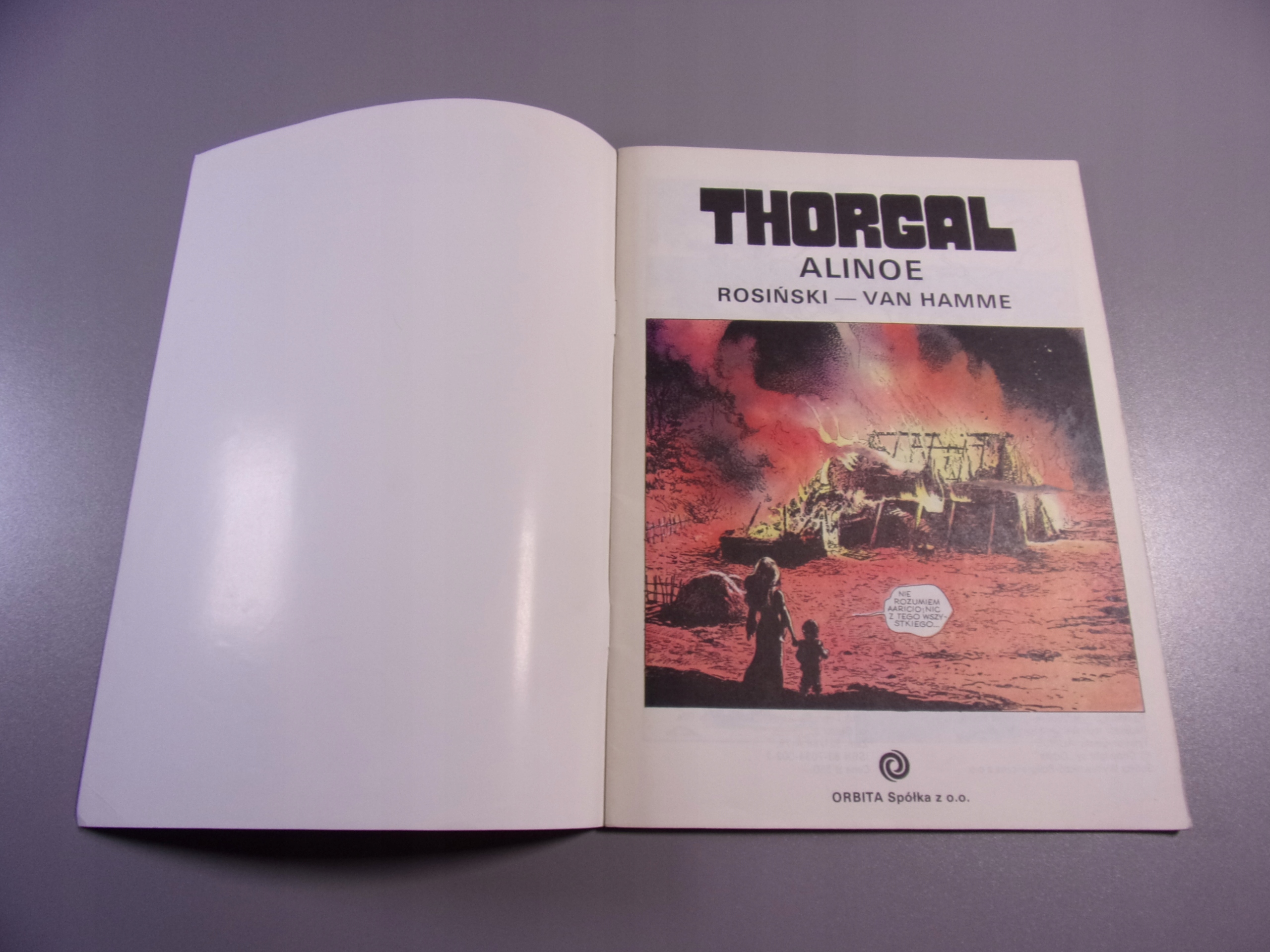 THORGAL ALINOE wyd. I 1989 r. ORBITA