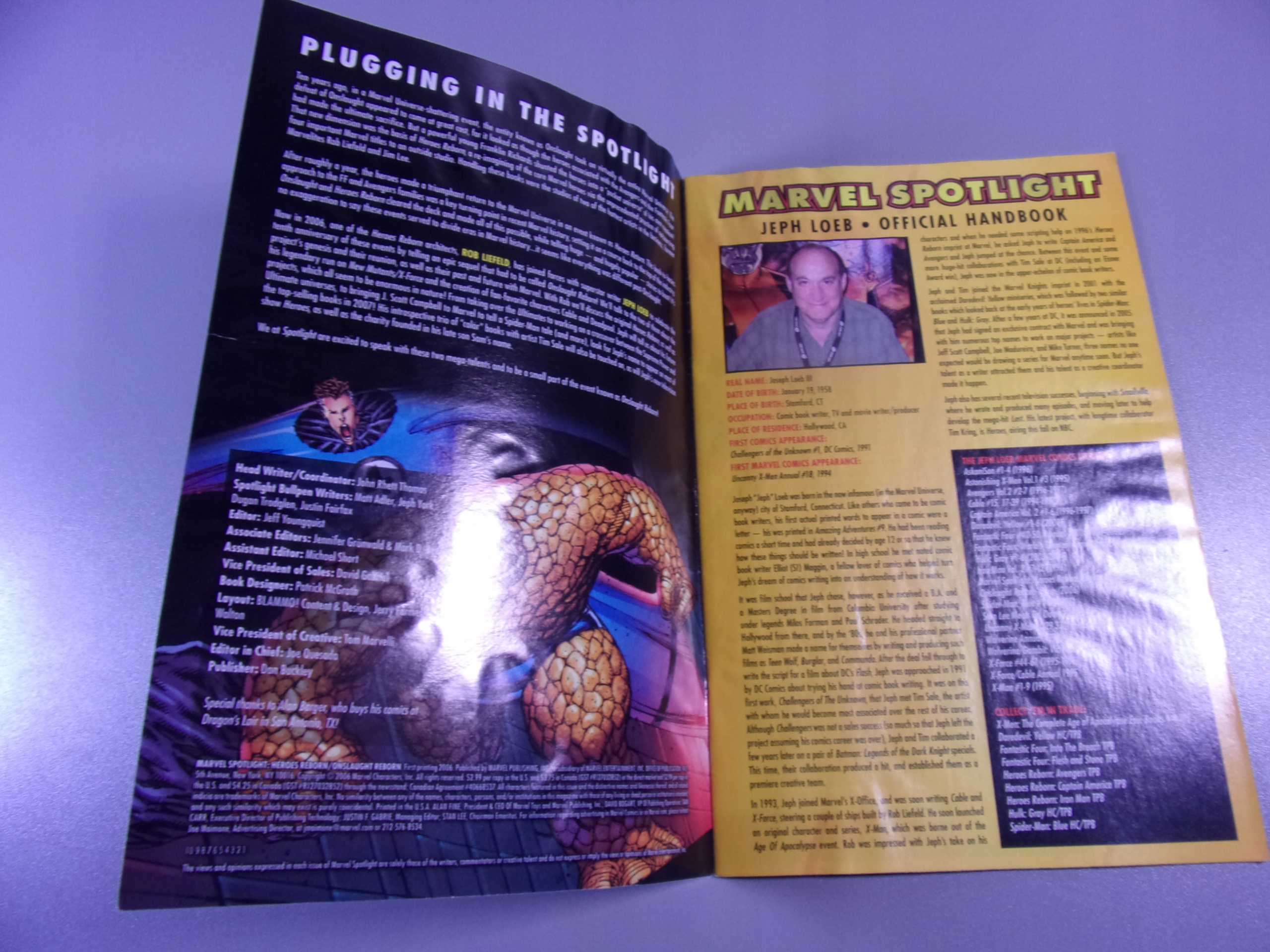 MARVEL SPOTLIGHT HEROES REBORN ONSLAUGHT REBORN 2006 r. wyd. anglojęzyczne