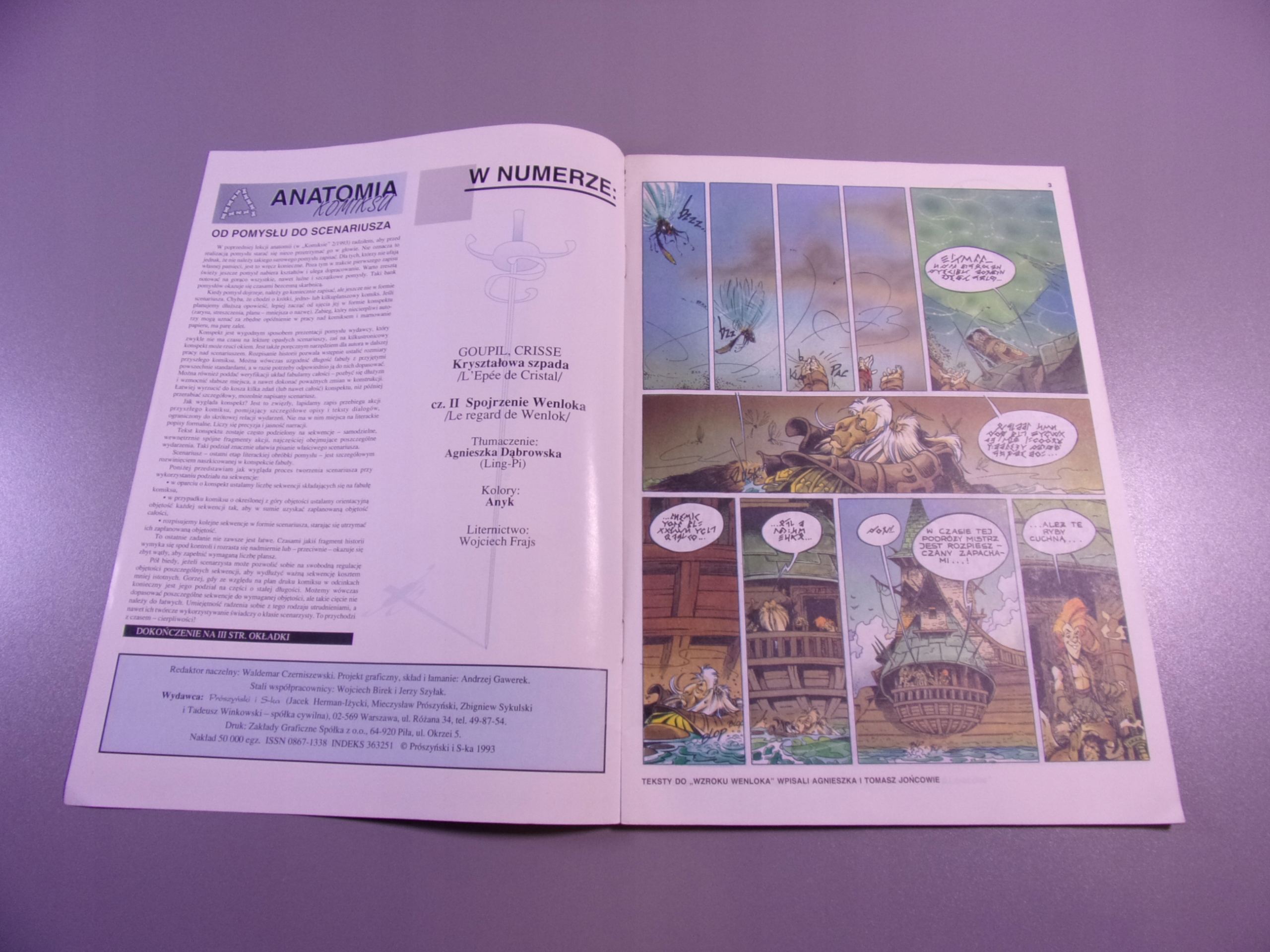 KOMIKS 5/1993 KRYSZTAŁOWA SZPADA