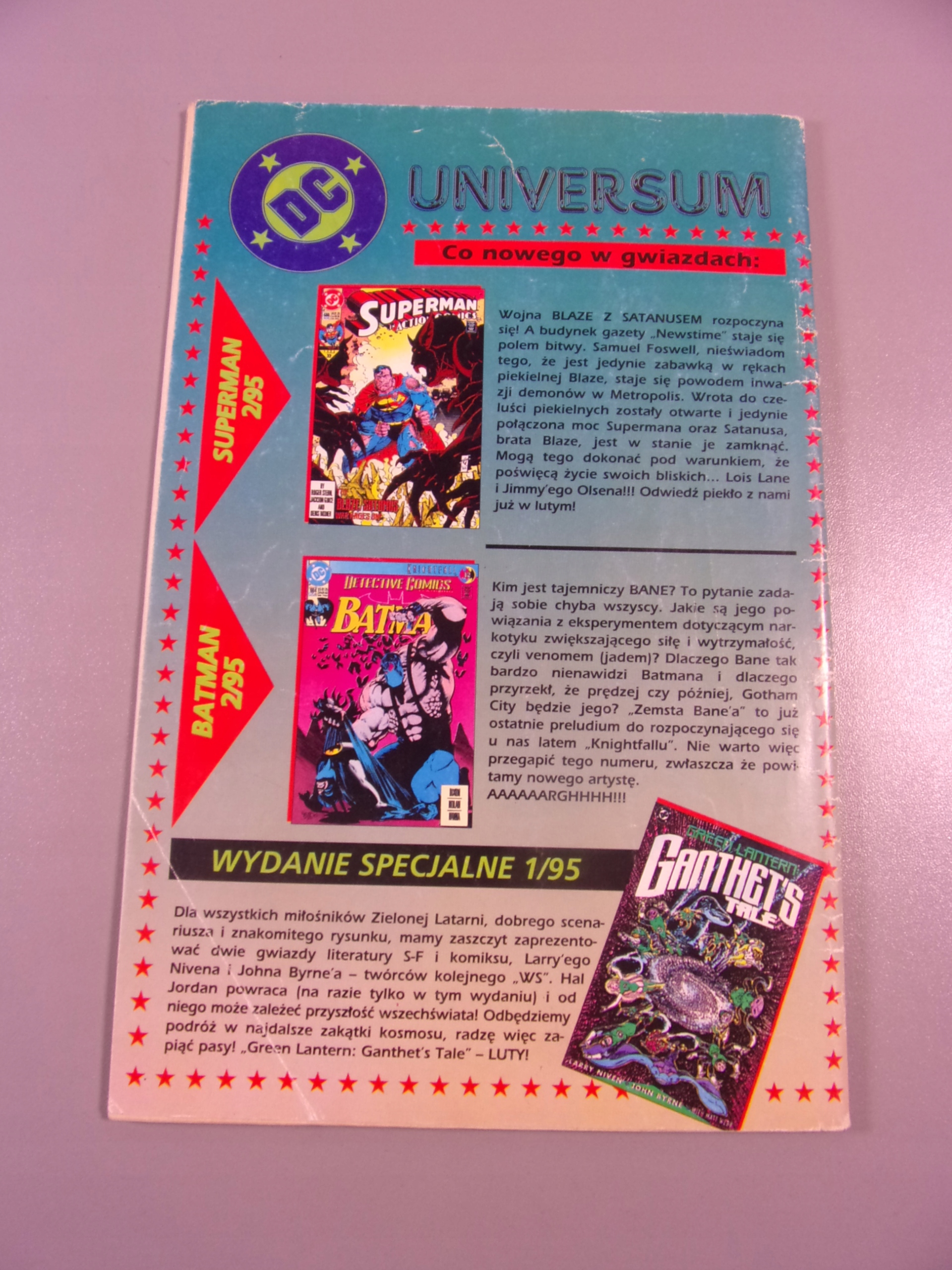 SUPERMAN 1/95 TM-Semic z plakatem!