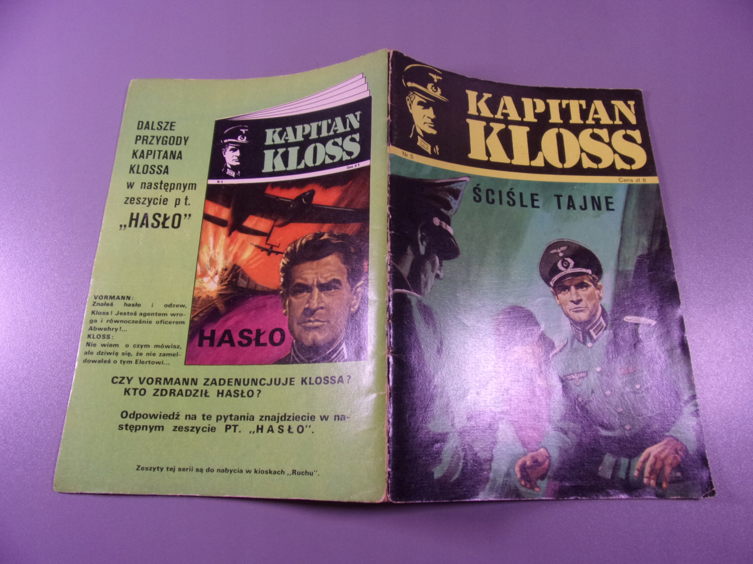 KAPITAN KLOSS ŚCIŚLE TAJNE wyd. I 1971 r.