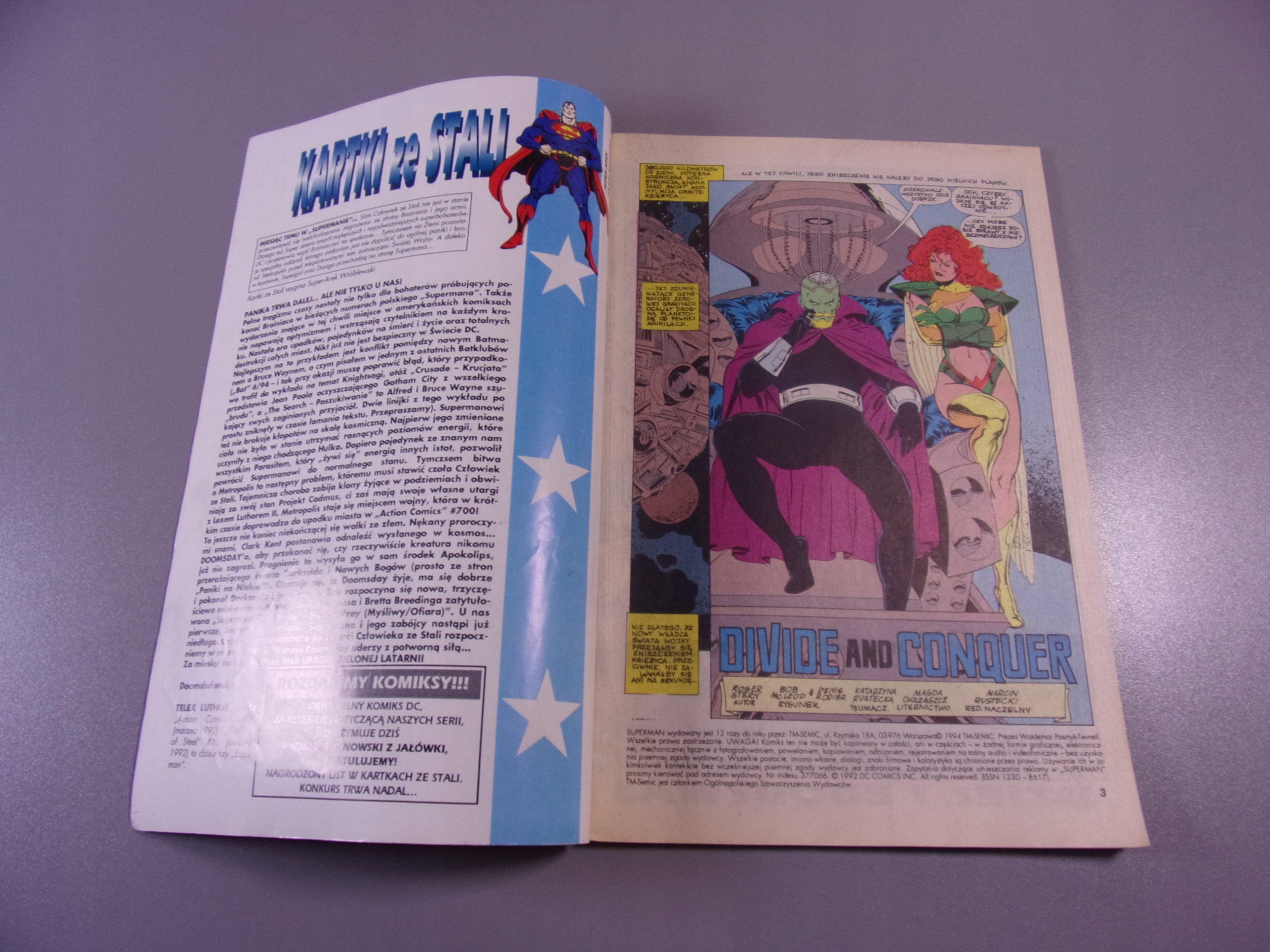 SUPERMAN 9/94 TM-Semic