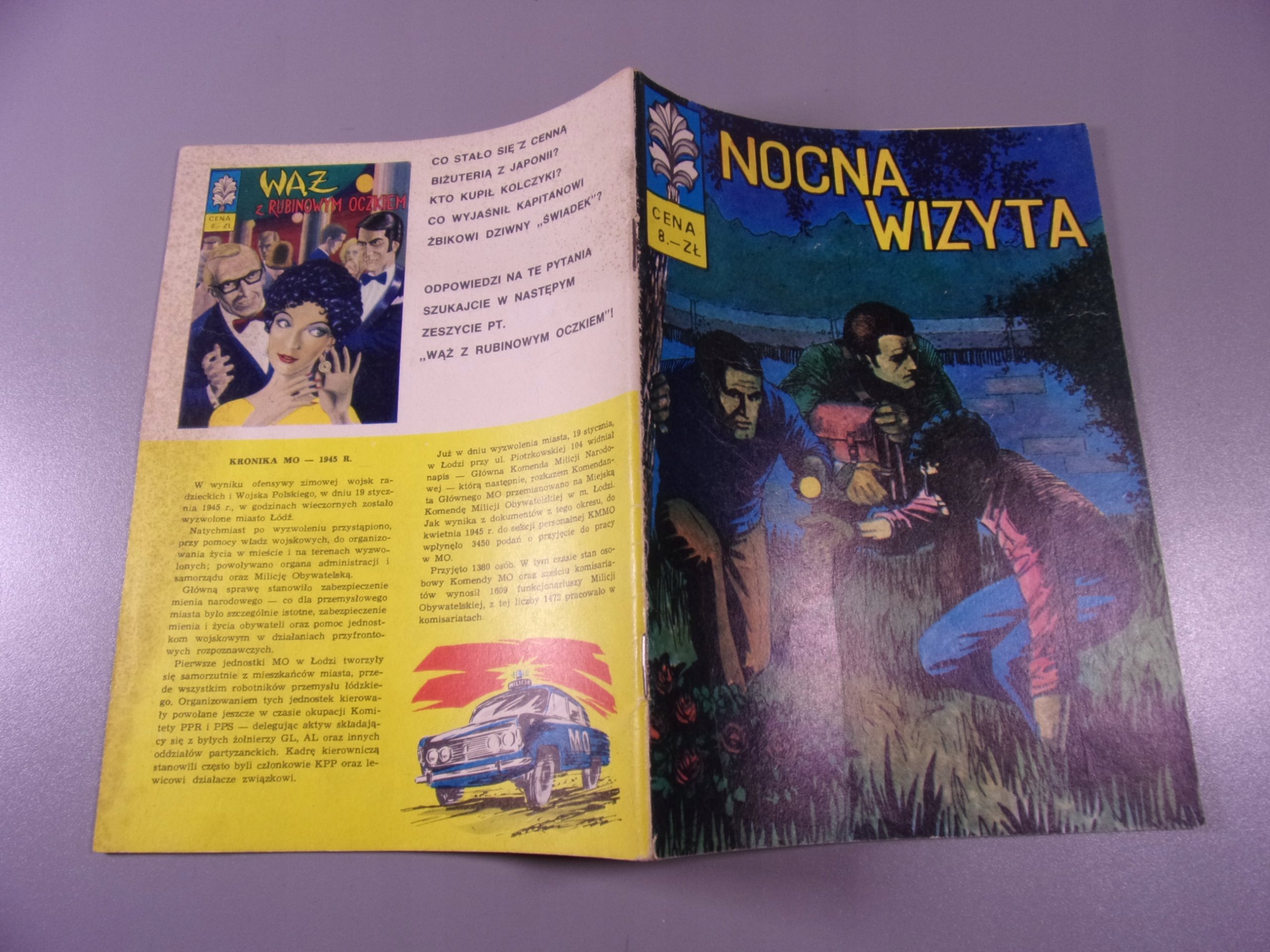 KAPITAN ŻBIK NOCNA WIZYTA wydanie I 1972 r.