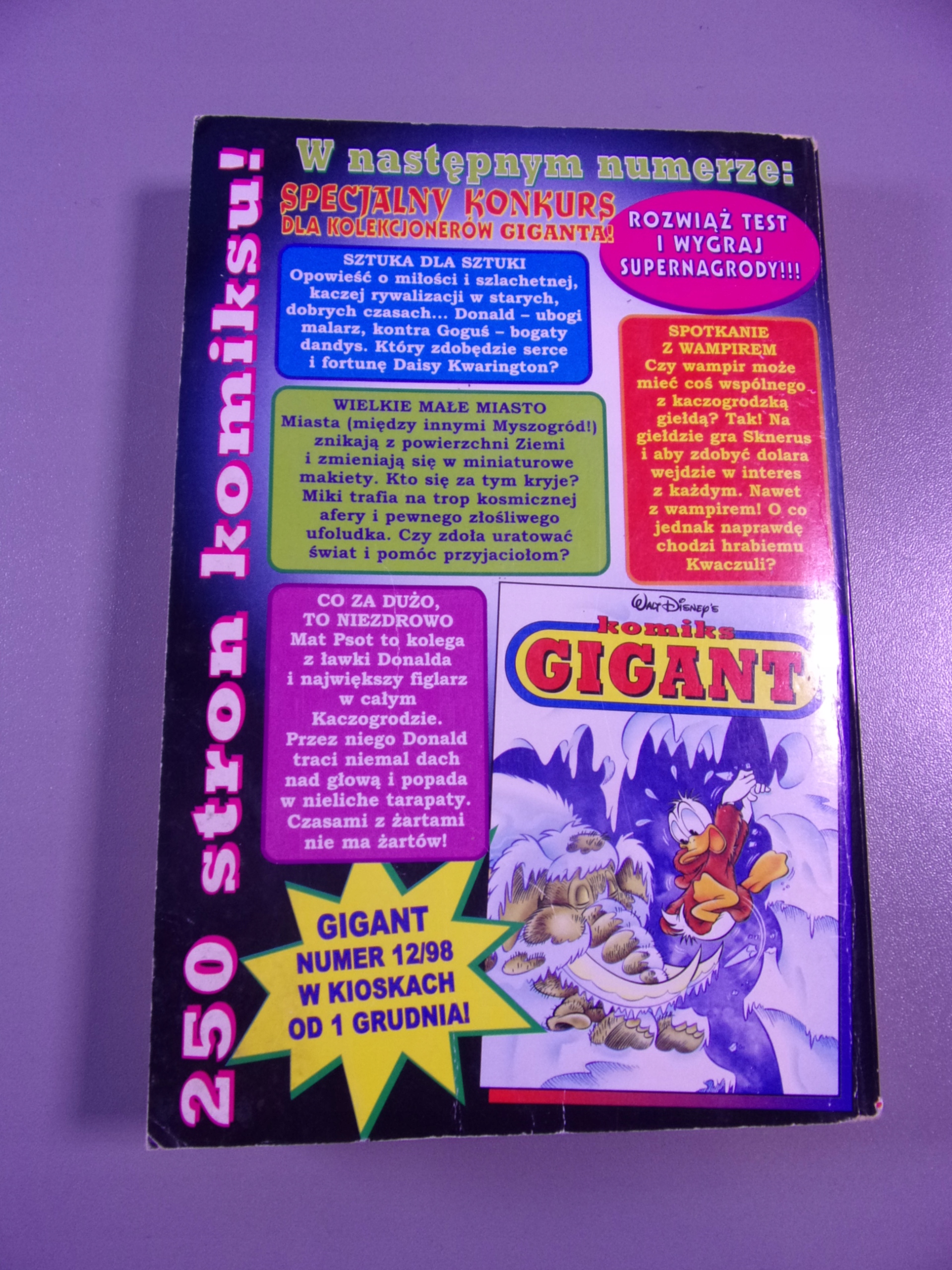 KOMIKS GIGANT 11/98 PLANETA SKARBÓW