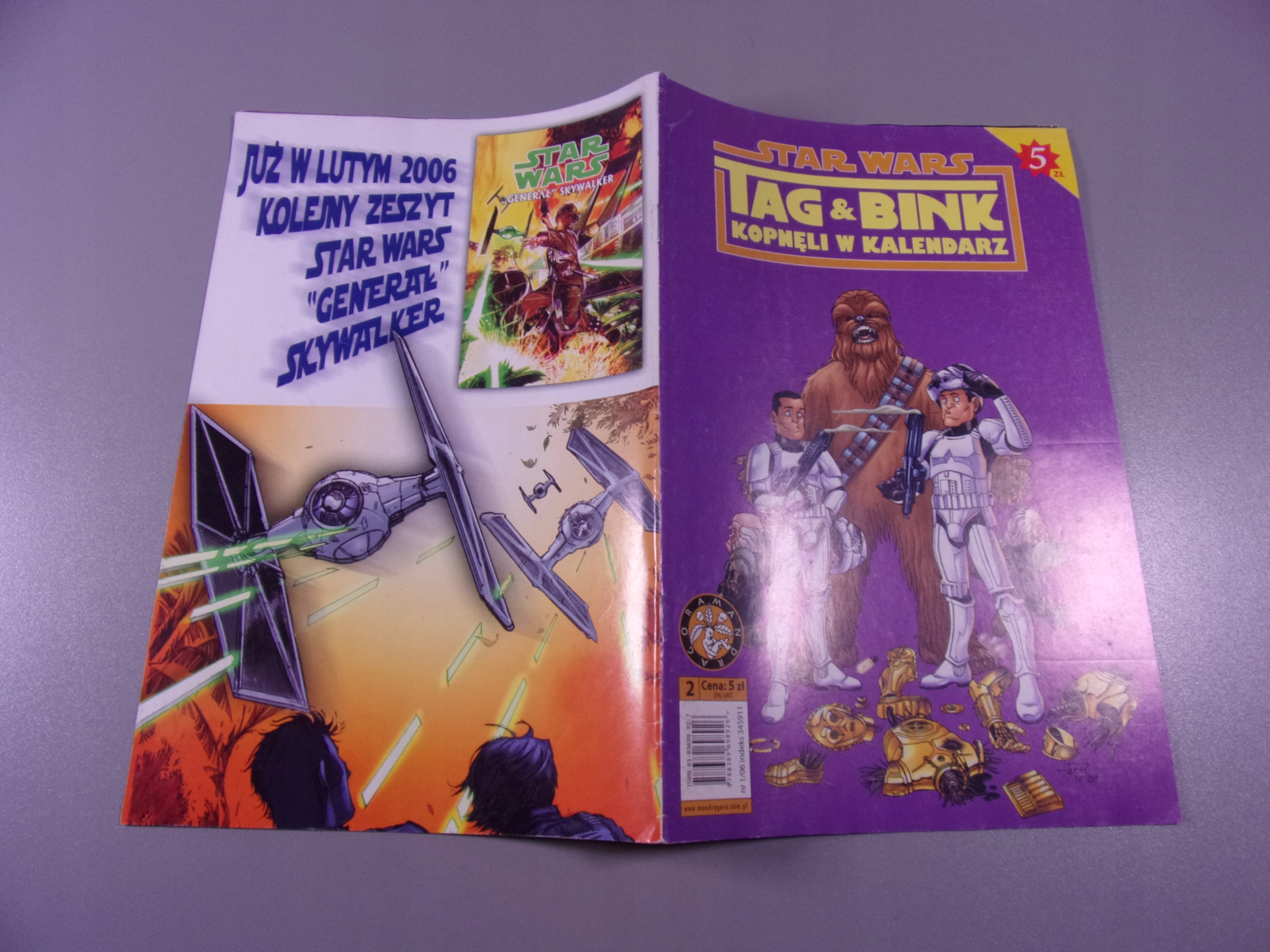 STAR WARS TAG & BINK KOPNĘLI W KALENDARZ 2 2006 r. MANDRAGORA