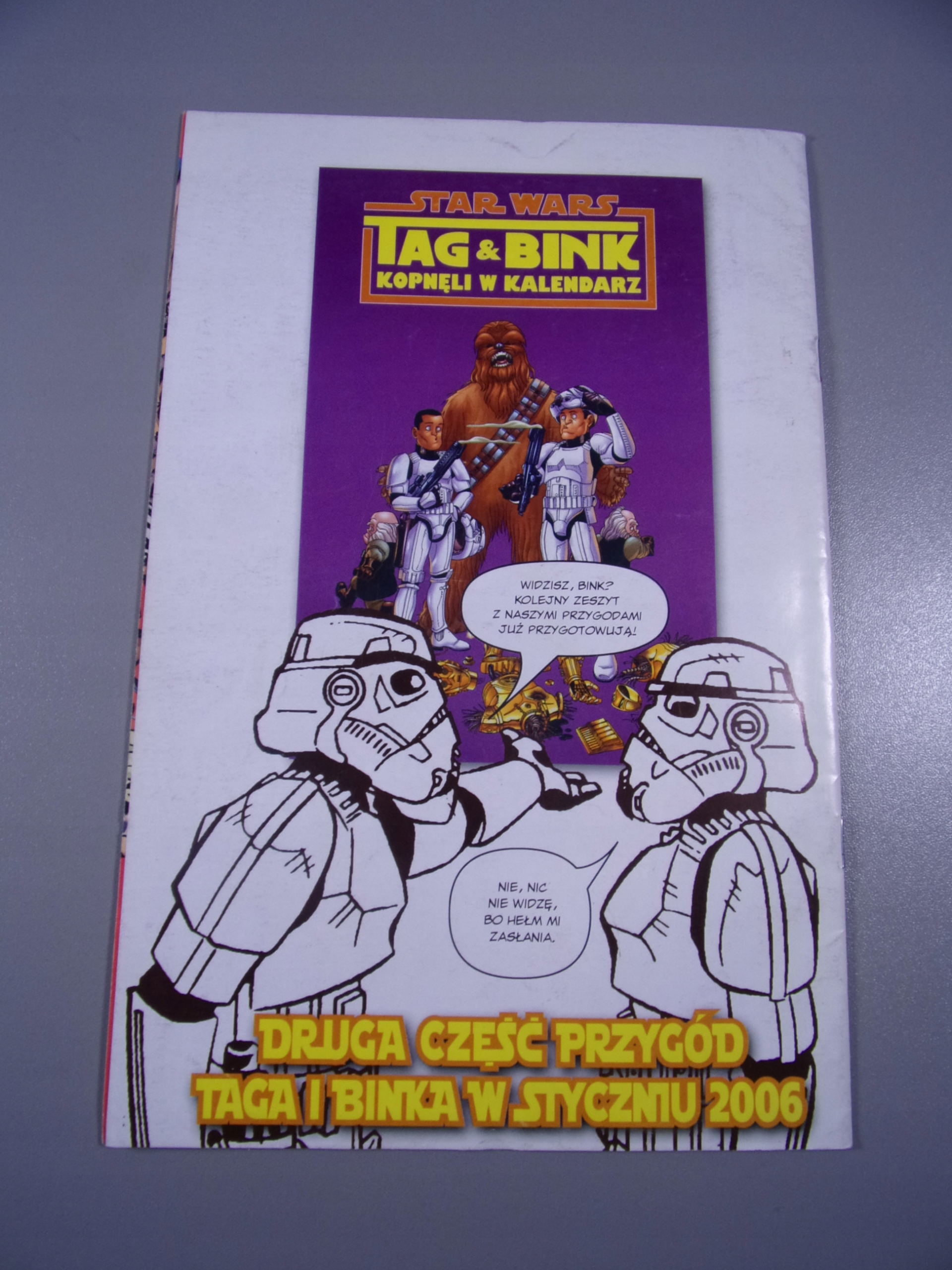 STAR WARS TAG & BINK KOPNĘLI W KALENDARZ 1 2005 r. MANDRAGORA