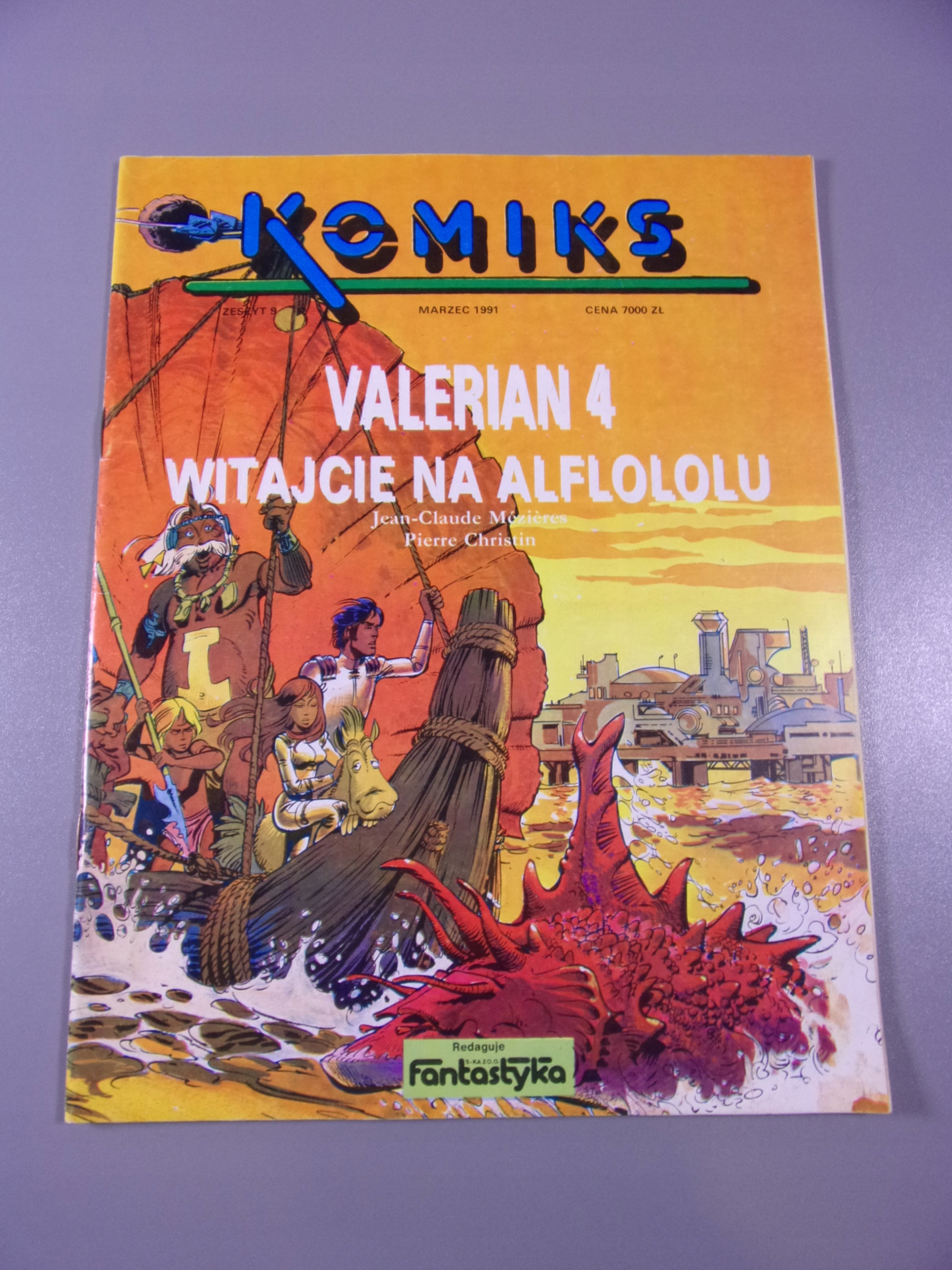 KOMIKS VALERIAN 4. WITAJCIE NA ALFLOLOLU 3/91 + errata