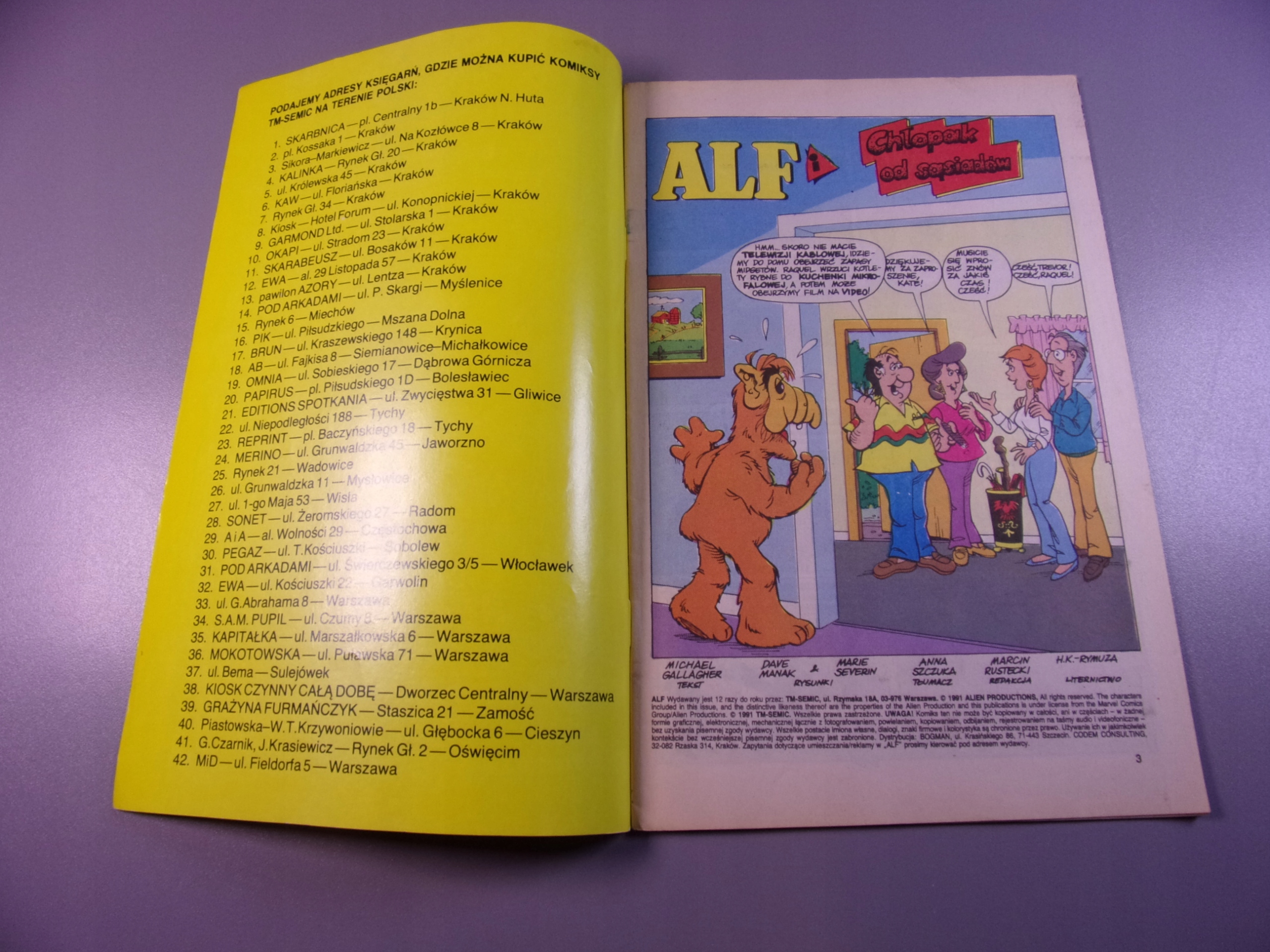 ALF 7/1991 TM-Semic
