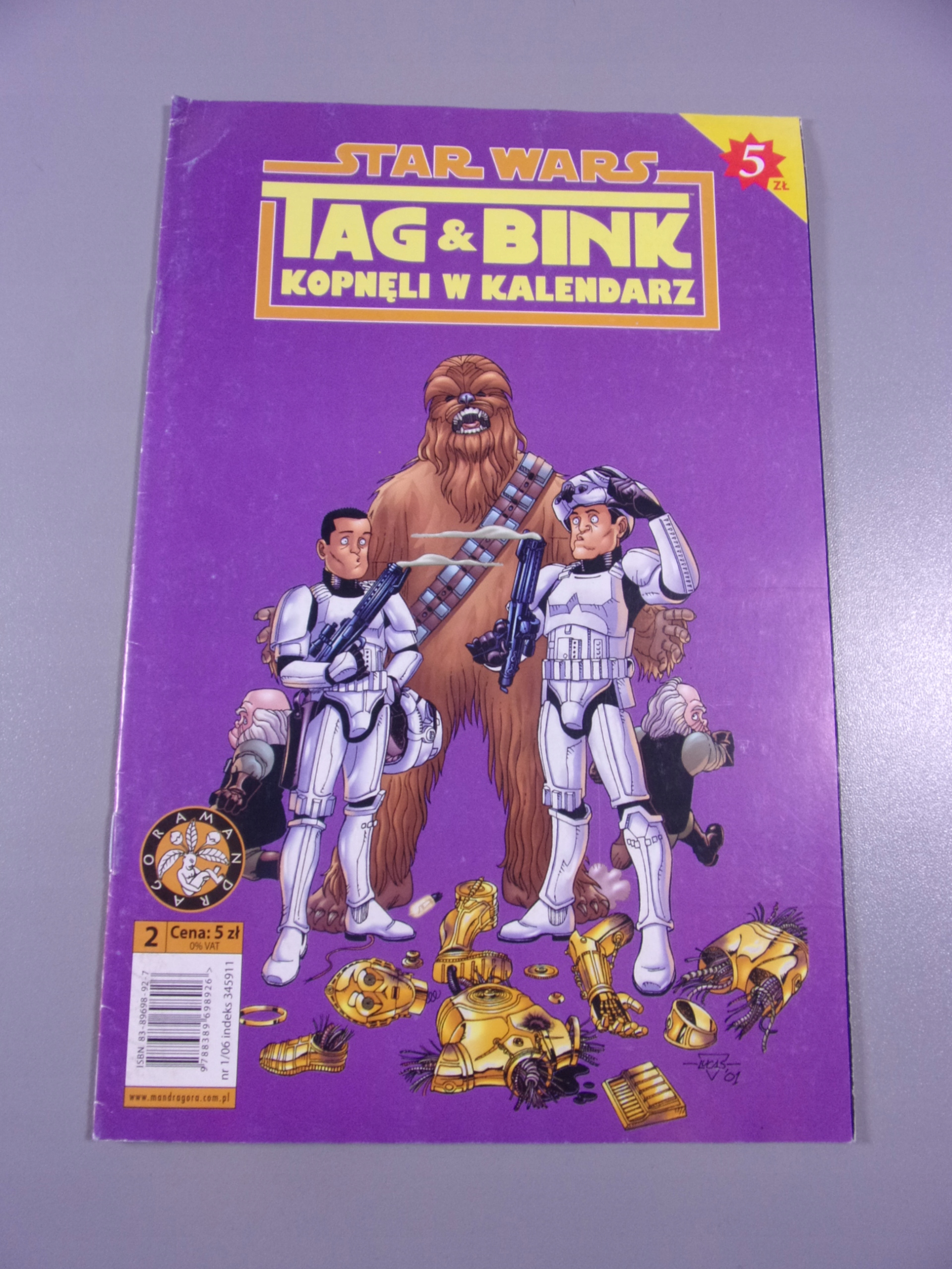 STAR WARS TAG & BINK KOPNĘLI W KALENDARZ 2 2006 r. MANDRAGORA