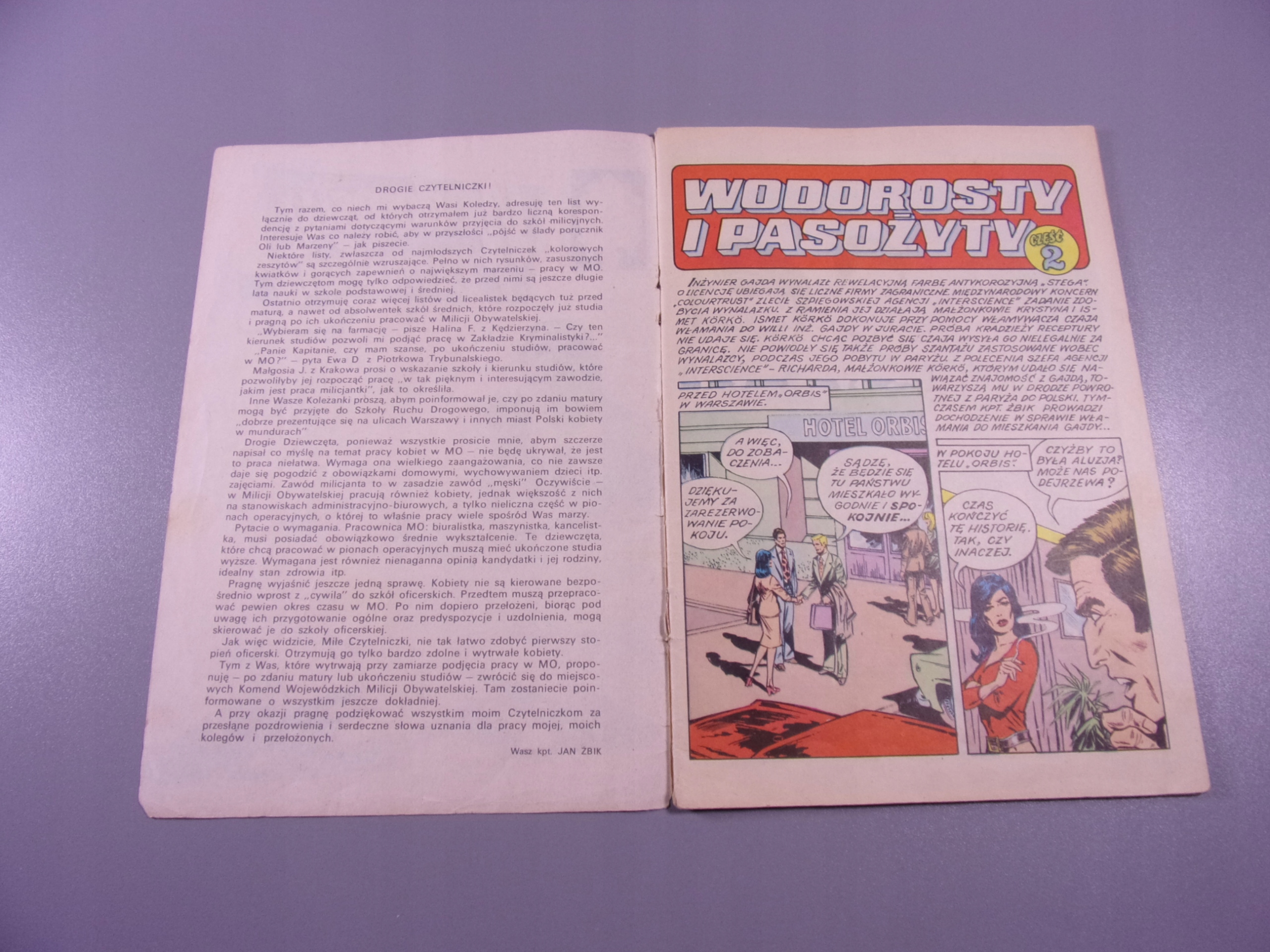 KAPITAN ŻBIK WODOROSTY i PASOŻYTY część 2 wyd. I 1976 r.