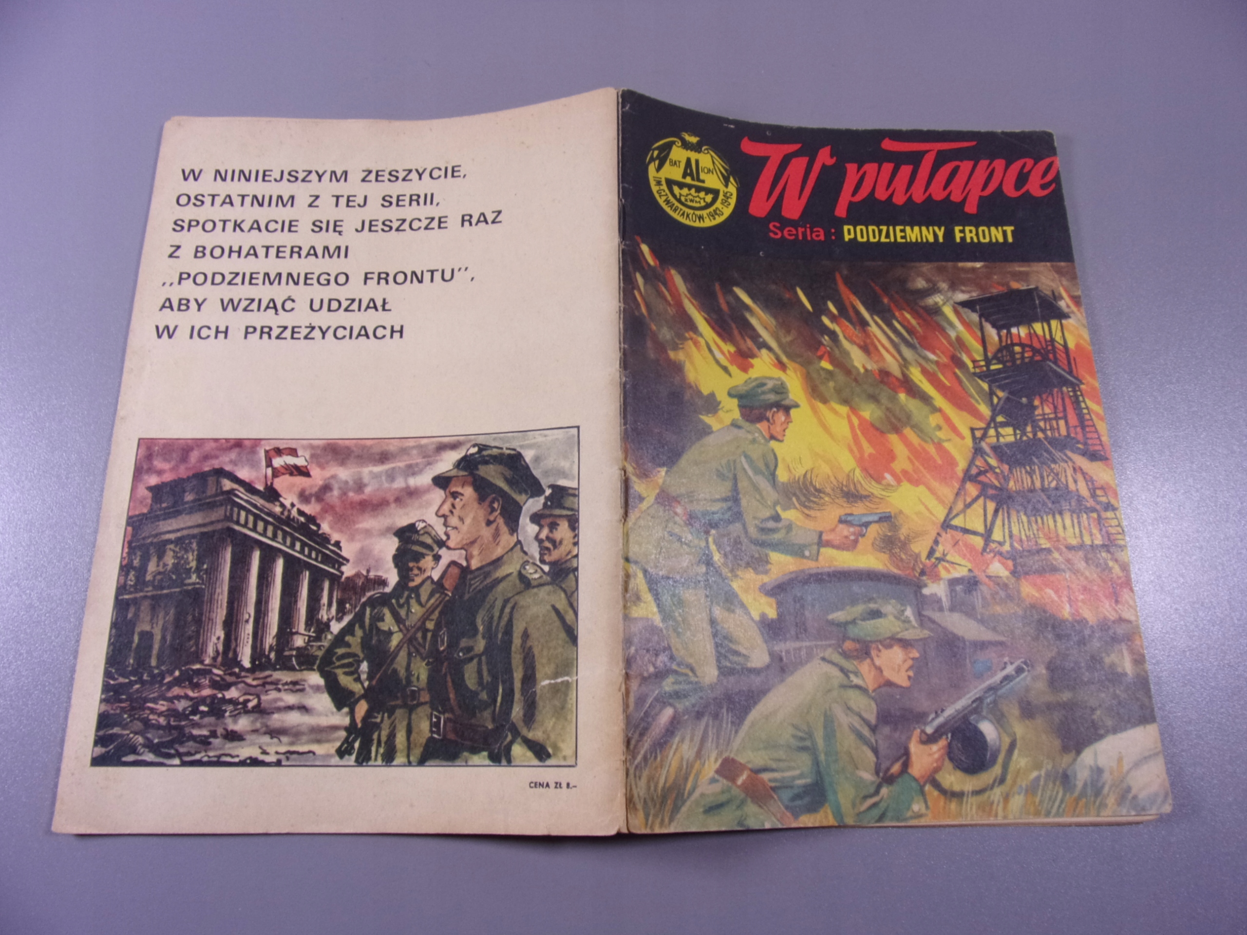 PODZIEMNY FRONT W PUŁAPCE wyd. I 1972 r.