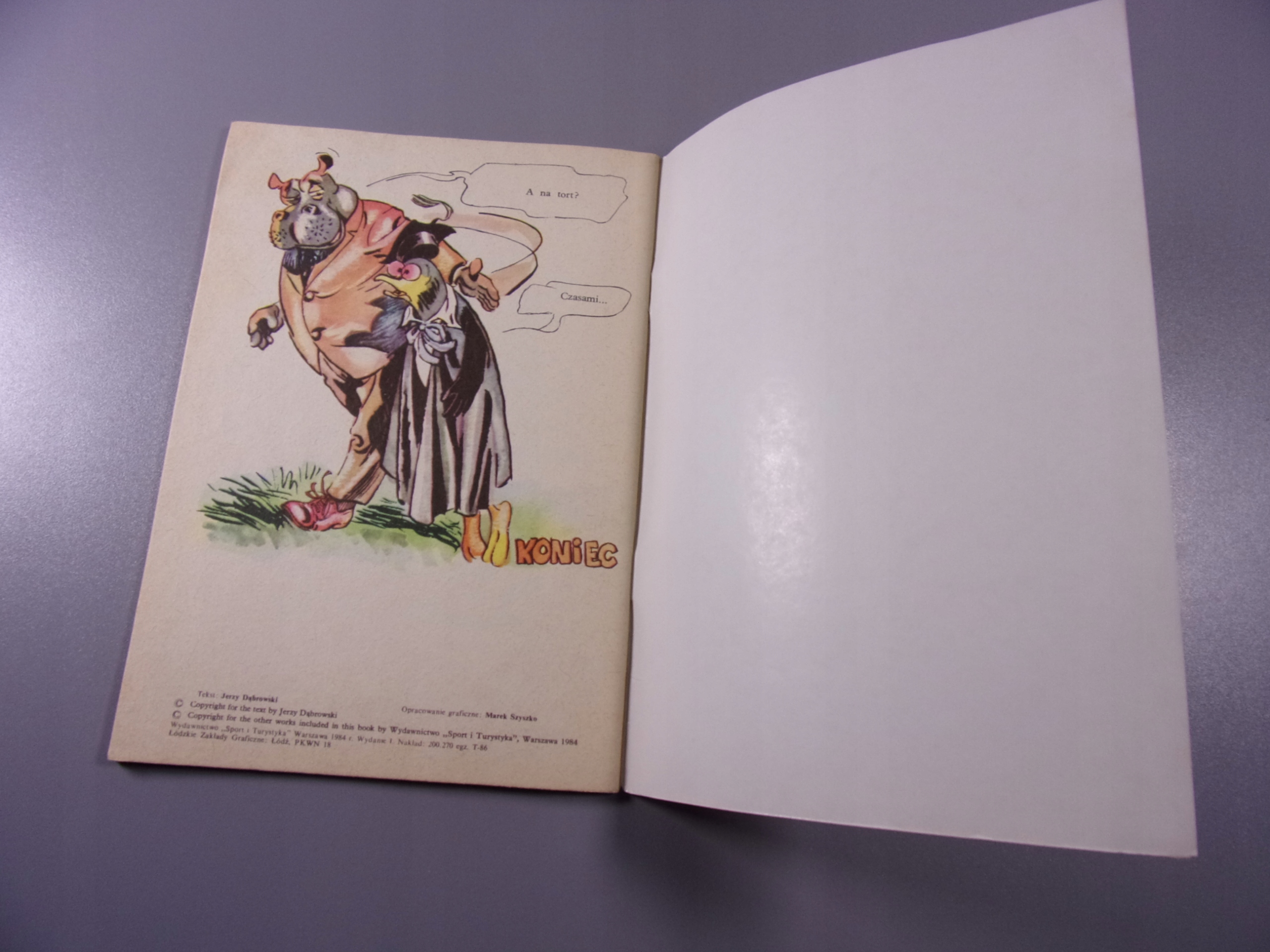 LEŚNY KLUB SPORTOWY - CUKIERNIA POD LIŚCIEM wyd. I 1984 r.