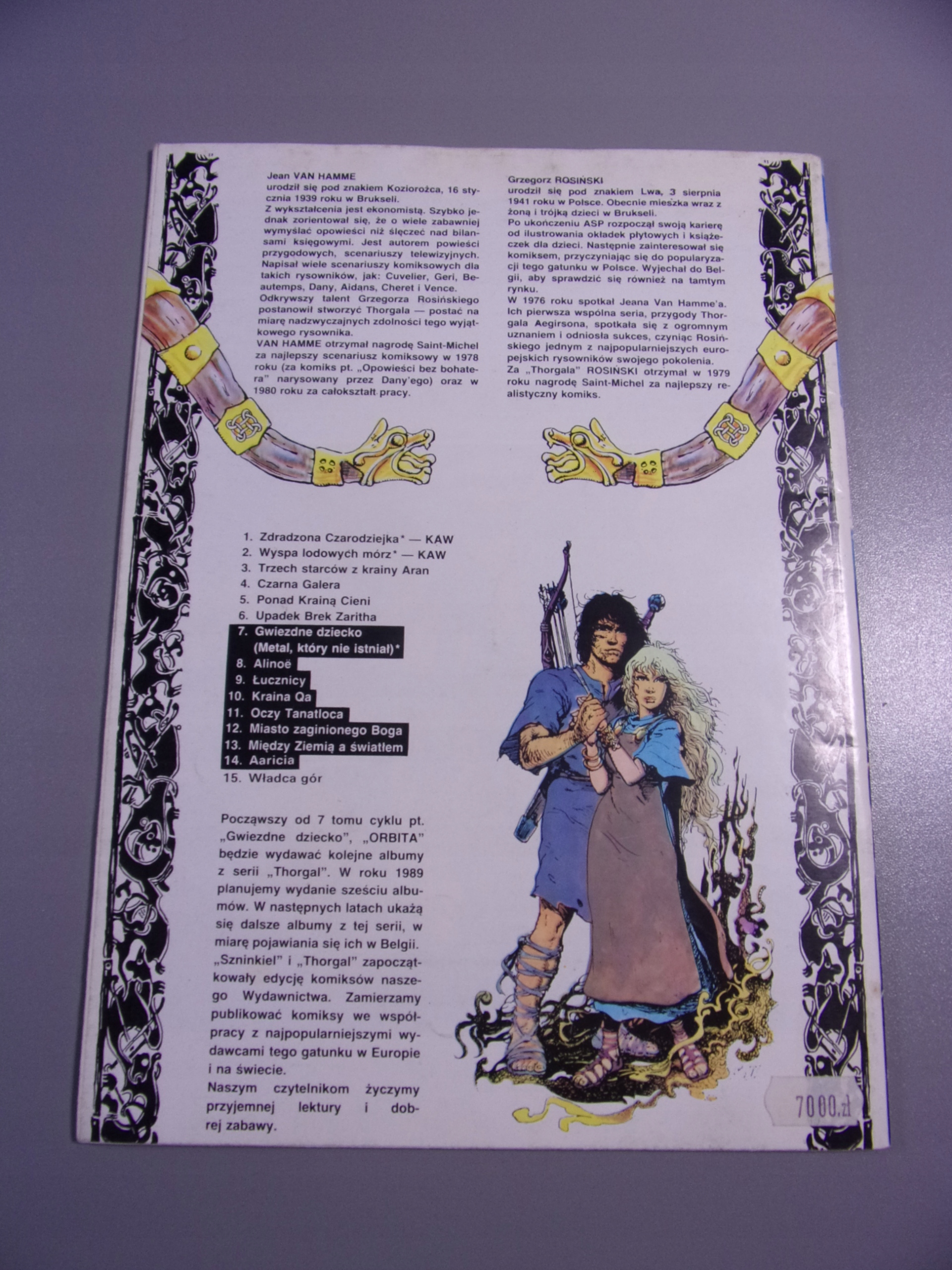 THORGAL AARICIA wyd. I 1990 r. ORBITA