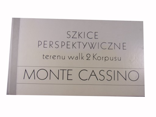 SZKICE PERSPEKTYWICZNE TERENU WALK 2 KORPUSU MONTE CASSINO 1984 r egz. 1506