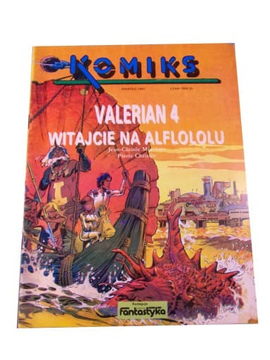 Komiks Valerian 4. Witajcie na Alflololu 3/1991 + errata