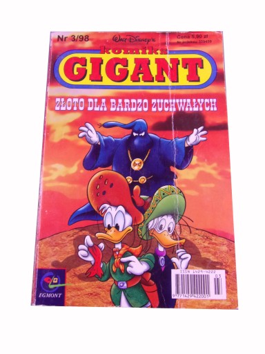 KOMIKS GIGANT 3/98 ZŁOTO DLA BARDZO ZUCHWAŁYCH
