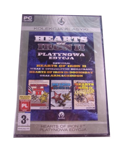 Gra PC - HEARTS of IRON II - nowa.
