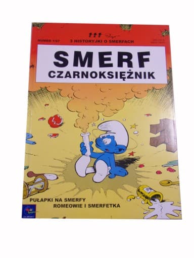 Smerfy 1/97 Smerf Czarnoksiężnik Pułapka na Smerfy ... wyd. I