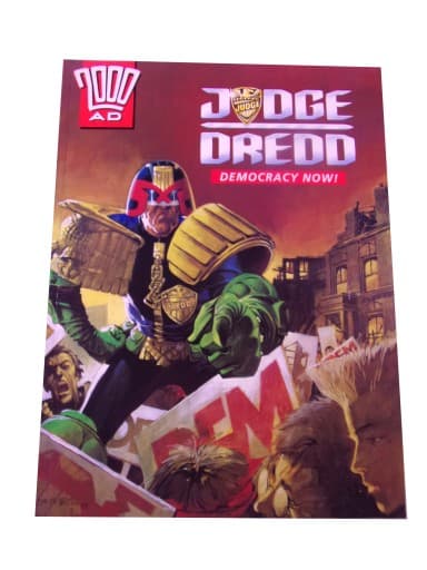 2000 AD BOOKS JUDGE DREDD DEMOCRACY NOW! 1992 r. wyd. anglojęzyczne