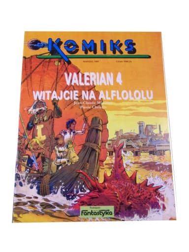 Komiks Valerian 4. Witajcie na Alflololu 3/91 + errata