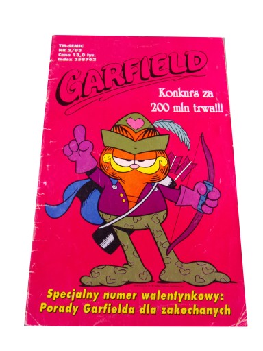 GARFIELD 2/93 z plakatem
