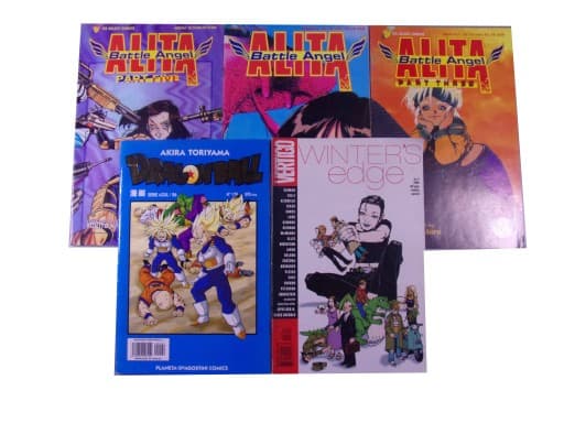 ALITA, DRAGON BALL zestaw 5 komiksów, wyd. anglojęzyczne