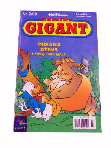 KOMIKS GIGANT 2/98 INDIANA DŻEMS i ŚWIĄTYNIA MAŁP