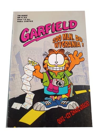 GARFIELD 4/92 TM-Semic z plakatem!