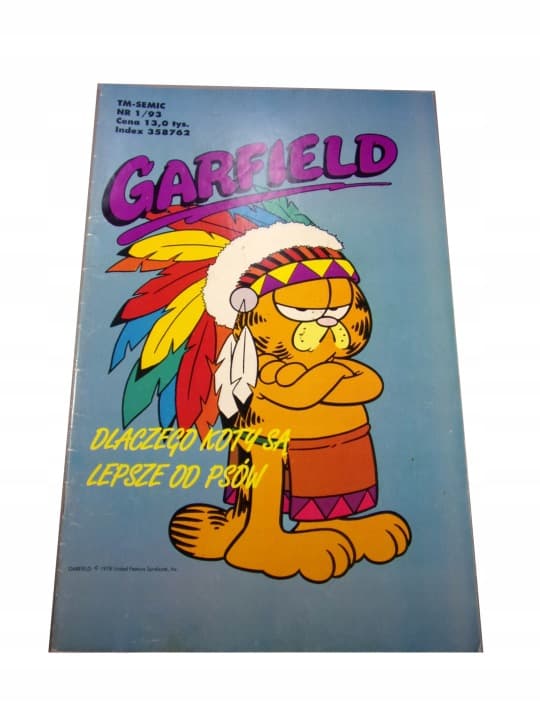 Garfield 1/93 TM-Semic – zdjęcie 1 z 9