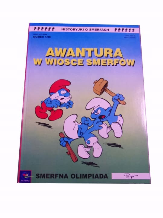 Smerfy 1/98 Awantura w Wiosce Smerfów / Smerfna Olimpiada wyd. I – zdjęcie 1 z 4